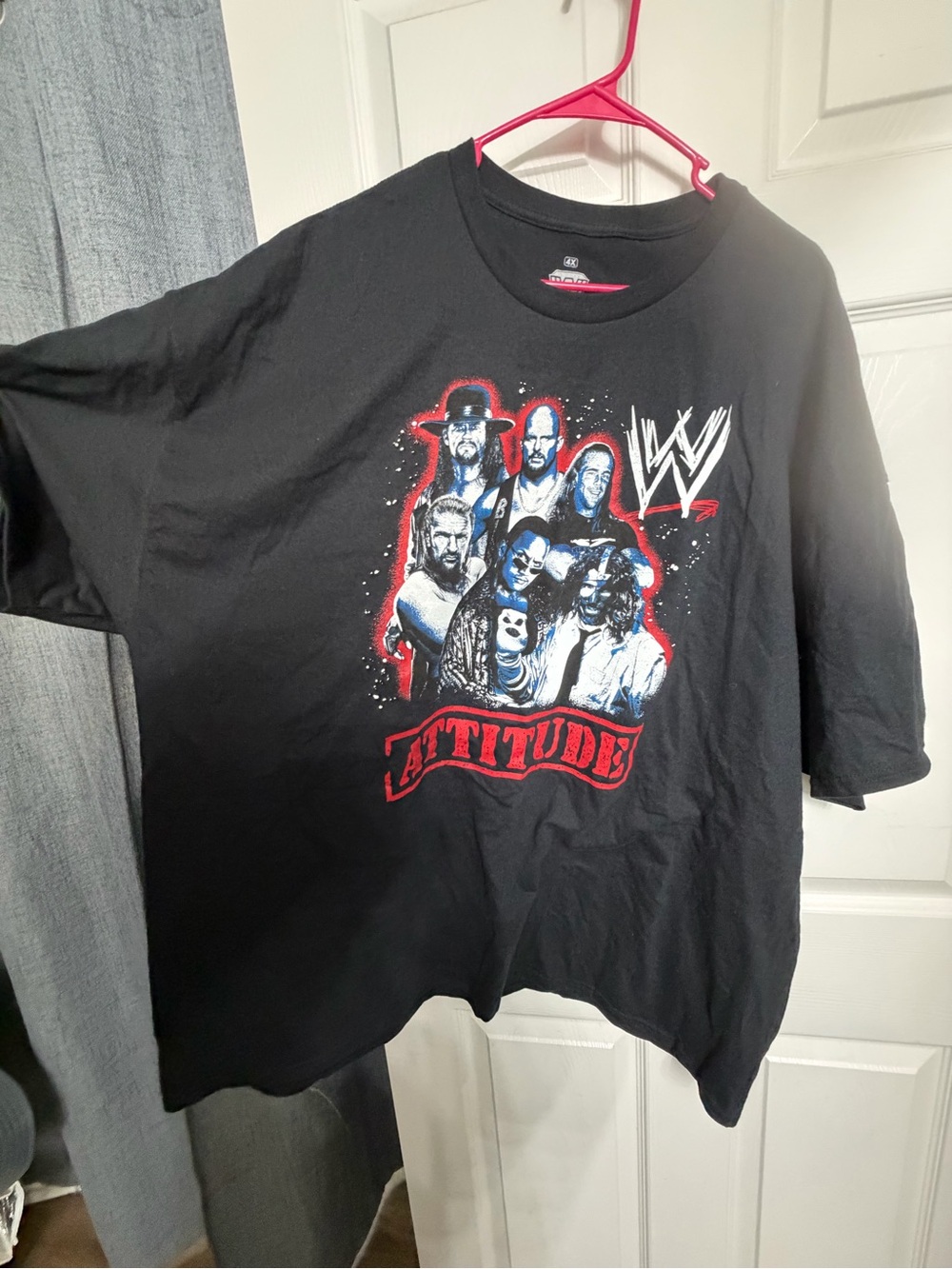 WWE men Black 'Attitude' Graphic T-Shirt
